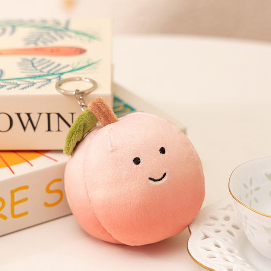 Peach Keychain